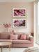 Pink Cherry Blossom Macro Photography Canvas Set of 2 | Unframed Horizontal Prints | Biophilic Décor for Living Room, Bedroom & Office