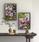 Pink Cherry Blossom Macro Photography Canvas Set of 2 | Unframed Vertical Prints | Biophilic Décor for Living Room, Bedroom & Office