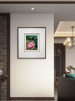 For Rose Lovers — Pink Rainy Roses Closeup Photography | Unframed Canvas Wall Art Set of 4 for Living Room