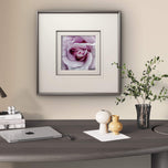For Rose Lovers — Purple Rose Closeup Photography | Unframed Square Canvas Wall Art Print for Living Room