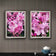 Rain-Kissed Pink Rhododendrons Canvas Wall Art Set of 3 | Pacific Northwest Macro Photography Vertical Prints | Botanical Décor for Home & Office