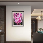 Rain-Kissed Pink Rhododendrons Canvas Wall Art Set of 3 | Pacific Northwest Macro Photography Vertical Prints | Botanical Décor for Home & Office