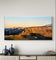Rainier Mountains in Summer Sunset | Authentic Nature Photography | Gallery Wrapped Canvas Horizontal Print | Biophilic Wall Art for Home & Office Décor