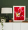 Red Tulip Macro Canvas Print Set of 4 | Feel Spring's Bold Energy | Authentic Floral Photography | Biophilic Vertical & Horizontal Wall Art