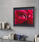 Red Rose Petals with Raindrops | Authentic Nature Macro Photography Print | Horizontal Unframed Canvas | Biophilic Wall Art Décor