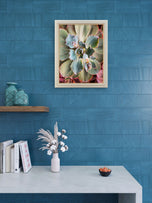 Sage Green Succulent Canvas Wall Art — Unframed Vertical Macro Photography Print | Botanical Closeup Decor for Bedroom, Bathroom & Spa | 3 Sizes