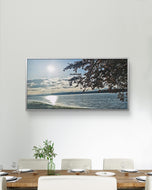 Digital 3 Prints 2x1 & 3x2 & 16x9 Ratios | Sea Sunset with Vibrant Leaves Authentic Photography | Instant Download for Home Wall Art Décor & Multi-Device Wallpapers