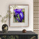 Kissed by Rain — Siberian Iris Macro Photography | Unframed Canvas Print | Purple Floral Wall Art