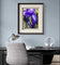 Kissed by Rain — Siberian Iris Macro Photography | Unframed Canvas Print | Purple Floral Wall Art
