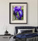 Kissed by Rain — Siberian Iris Macro Photography | Unframed Canvas Print | Purple Floral Wall Art