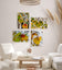 Winter Snowy Leaves Photography | Nature's Seasonal Magic | Set of 4 Canvas Prints | Biophilic Wall Art