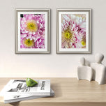 Spring Pink Flowers Canvas Wall Art Set of 3 | Unframed Vertical Macro Photography Prints | Biophilic Décor for Living Room, Bedroom & Office