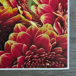 Spring Red Flowers Canvas Wall Art Set of 2 | Unframed Horizontal Macro Photography Prints | Biophilic Décor for Living Room, Bedroom & Office