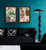 Spring Succulents Canvas Print Set of 3 | Bring Calm Indoors | Authentic Macro Photography | Biophilic Vertical Wall Art for Home Décor