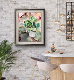 Spring Succulents Canvas Print Set of 3 | Bring Calm Indoors | Authentic Macro Photography | Biophilic Vertical Wall Art for Home Décor