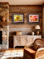 Soft Spring Succulents Canvas Wall Art Set of 3 — Unframed Horizontal Macro Photography Prints