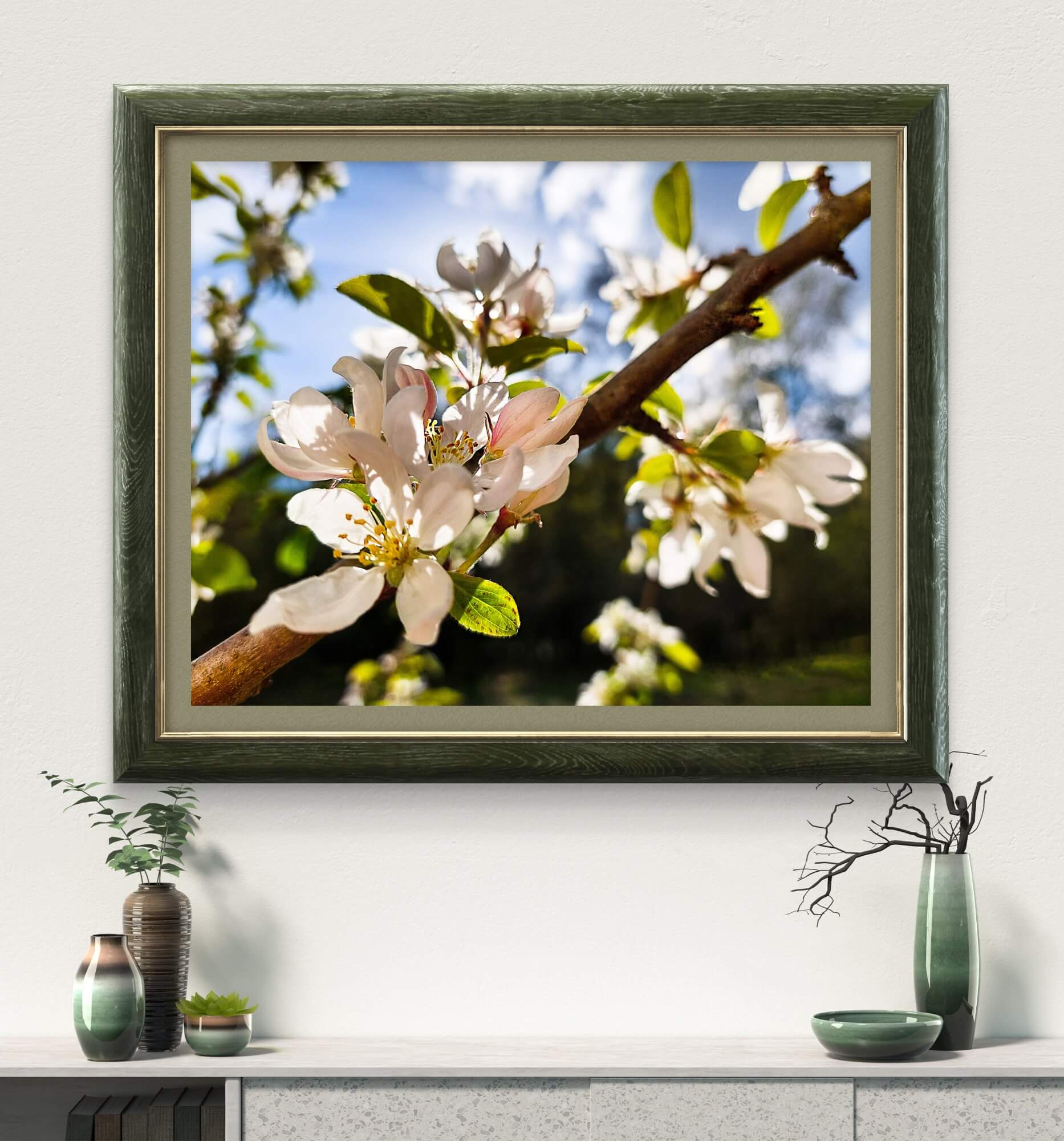Sunset Apple Blossom Canvas Set of 3 | Spring Wall Art – The