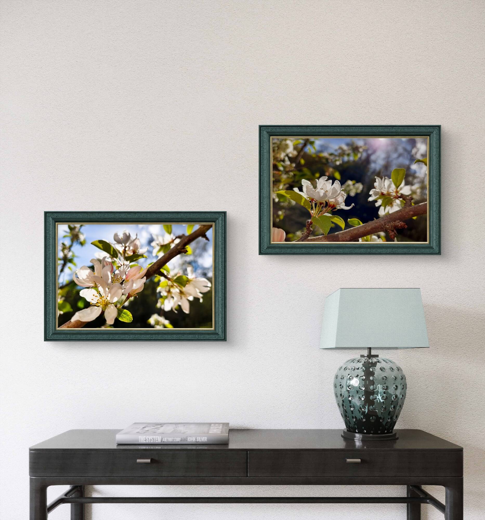 Sunset Apple Blossom Canvas Set of 3 | Spring Wall Art – The