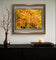 Autumn Rain-Kissed Vibrant Leaves Macro Photography | Set of 4 Horizontal Unstretched Canvas Prints | Biophilic Wall Art Decor