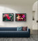 Autumn Vibrant Leaves Authentic Macro Photography | Unstretched Canvas Prints Set of 4 Mixed Orientation Wall Art | Biophilic Style Decor
