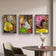 Autumn Vibrant Leaves Authentic Macro Photography | Unstretched Canvas Vertical Wall Art Set of 3 | Biophilic Nature Décor