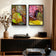 Autumn Vibrant Leaves Authentic Macro Photography | Unstretched Canvas Vertical Wall Art Set of 3 | Biophilic Nature Décor