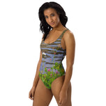 Tipsoo Lake Wildflowers One-Piece Swimsuit | Mt. Rainier Alpine Wildflowers | All-Over Print Nature Swimwear