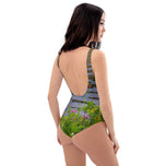 Tipsoo Lake Wildflowers One-Piece Swimsuit | Mt. Rainier Alpine Wildflowers | All-Over Print Nature Swimwear