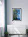 Tranquil Birch Trees by Mountain Lake Canvas Wall Art | Unframed Vertical Nature Photography Print | Biophilic Décor for Living Room, Bedroom & Office