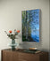 Tranquil Birch Trees by Mountain Lake Canvas Wall Art | Unframed Vertical Nature Photography Print | Biophilic Décor for Living Room, Bedroom & Office