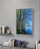 Tranquil Birch Trees by Mountain Lake Canvas Wall Art | Unframed Vertical Nature Photography Print | Biophilic Décor for Living Room, Bedroom & Office