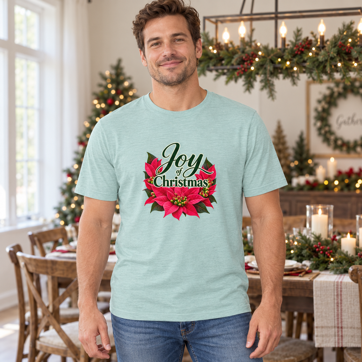 Joy of Christmas Unisex Cotton T-shirt