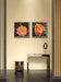 Vibrant Roses with Raindrops Canvas Wall Art Set of 3 | Unframed Square Macro Photography Prints | Biophilic Décor for Living Room, Bedroom & Office