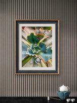 Vibrant Spring Succulent Canvas Wall Art | Unframed Vertical Macro Photography Print