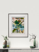 Vibrant Spring Succulent Canvas Wall Art | Unframed Vertical Macro Photography Print