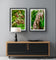 Wetland Grass with Raindrops - Authentic Macro Photography - Unframed Canvas Vertical 3 Prints Set - Biophilic Style Wall Art Decor
