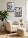 White Cherry Blossom Rain Photography Canvas Wall Art Set of 4 | Unframed Vertical Prints | Biophilic Décor for Living Room, Bedroom & Office