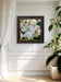 White Magnolia Blossom Macro Photography Canvas Set of 6 | Unframed Square Prints | Biophilic Décor for Living Room, Bedroom & Office