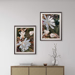 White Star Magnolia Blossom Photography Canvas Set of 3 | Unframed Vertical Prints | Biophilic Décor for Living Room, Bedroom & Office
