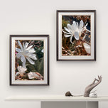 White Star Magnolia Blossom Photography Canvas Set of 3 | Unframed Vertical Prints | Biophilic Décor for Living Room, Bedroom & Office