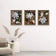 White Star Magnolia Blossom Photography Canvas Set of 3 | Unframed Vertical Prints | Biophilic Décor for Living Room, Bedroom & Office