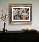Winter Frost Foliage Canvas Print | Calm & Cozy Biophilic Wall Art