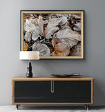 Winter Frost Foliage Canvas Print | Calm & Cozy Biophilic Wall Art