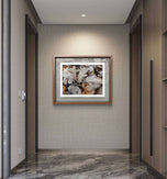 Winter Frost Foliage Canvas Print | Calm & Cozy Biophilic Wall Art