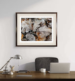 Winter Frost Foliage Canvas Print | Calm & Cozy Biophilic Wall Art
