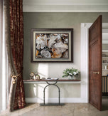 Winter Frost Foliage Canvas Print | Calm & Cozy Biophilic Wall Art