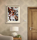 Winter Snowy Foliage Macro Photography 4 Print Set | Unframed Canvas Wall Art | Biophilic Horizontal Vertical Mixed Decor