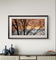Winter Trees Against Golden Sunset Sky - Unframed Canvas Print - Horizontal Panoramic Nature Photography - Biophilic Wall Art Decor - 3 Sizes