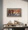 Winter Trees Against Golden Sunset Sky - Unframed Canvas Print - Horizontal Panoramic Nature Photography - Biophilic Wall Art Decor - 3 Sizes