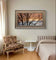 Winter Trees Against Golden Sunset Sky - Unframed Canvas Print - Horizontal Panoramic Nature Photography - Biophilic Wall Art Decor - 3 Sizes